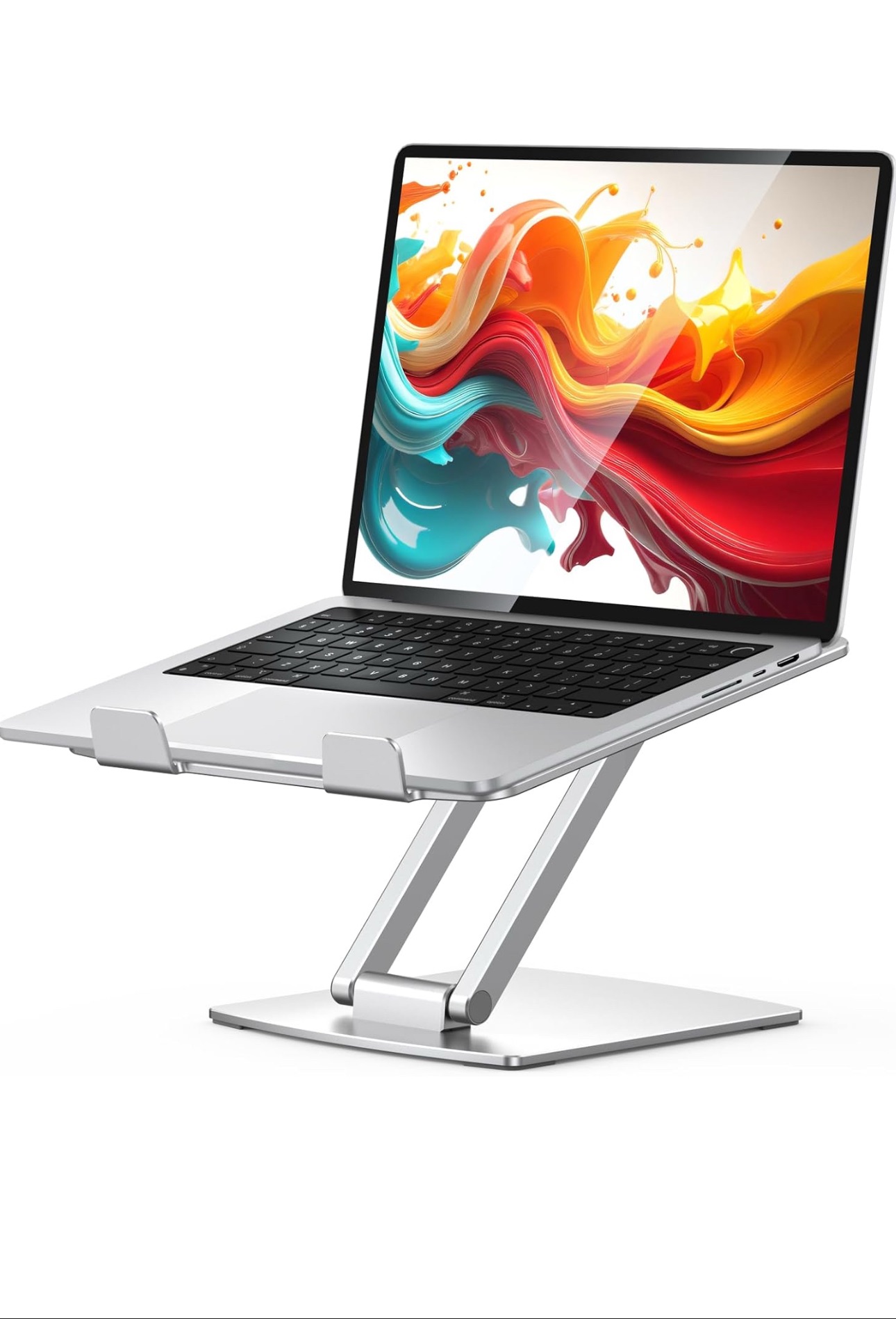 Supporto Ergonomico Per Portatile In Lega Di Alluminio, Regolabile, Universale Per Notebook Fino A 17 Pollici, Ultra-sottile E Ventilato - 2